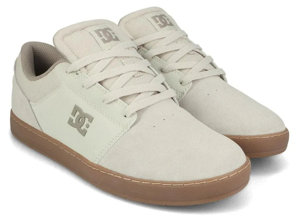 DC Shoes Crisis 2 Silver Birch Gum - Baskets de Skater en Cuir Gris 46