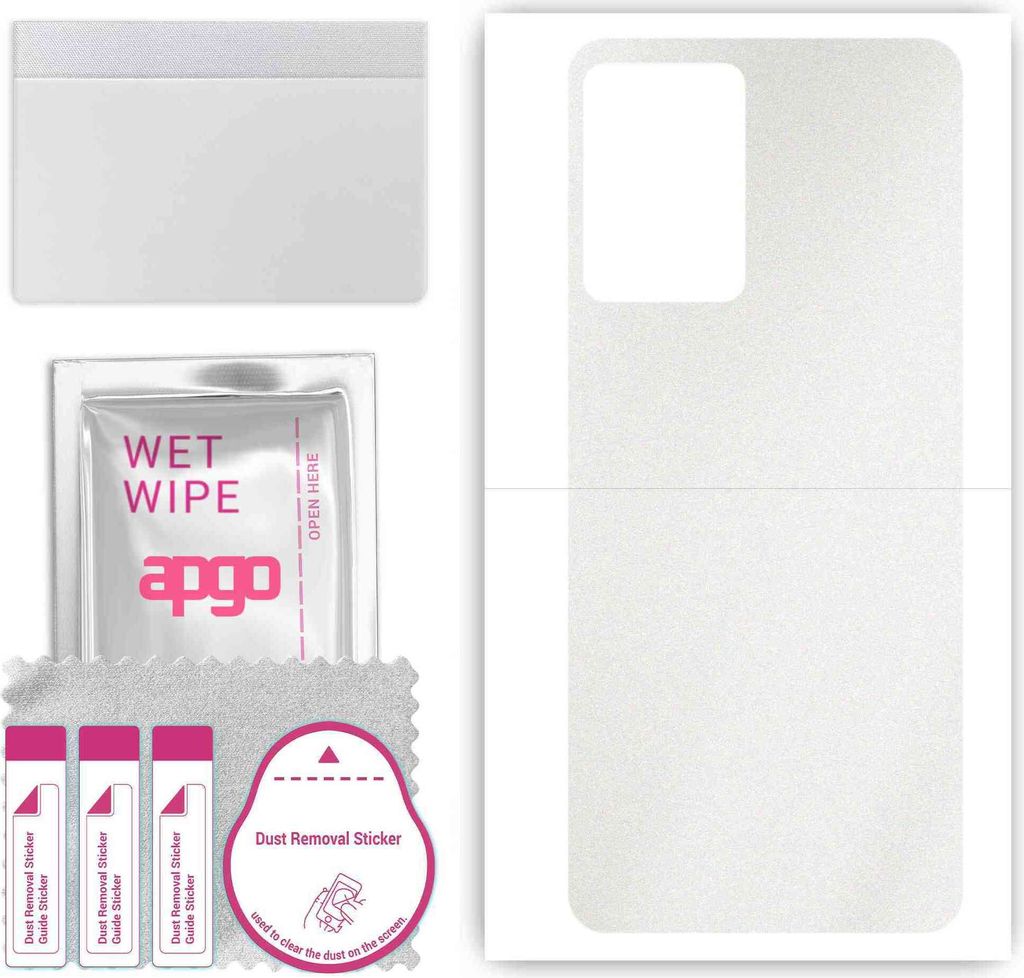 apgo Rückseite Schutzfolie, Skin, kompatibel mit Oppo K10x 5G, Hinten Displayschutzfolie aus Vinylfolie, kratzfest, einfache Montage - Matt Transp...