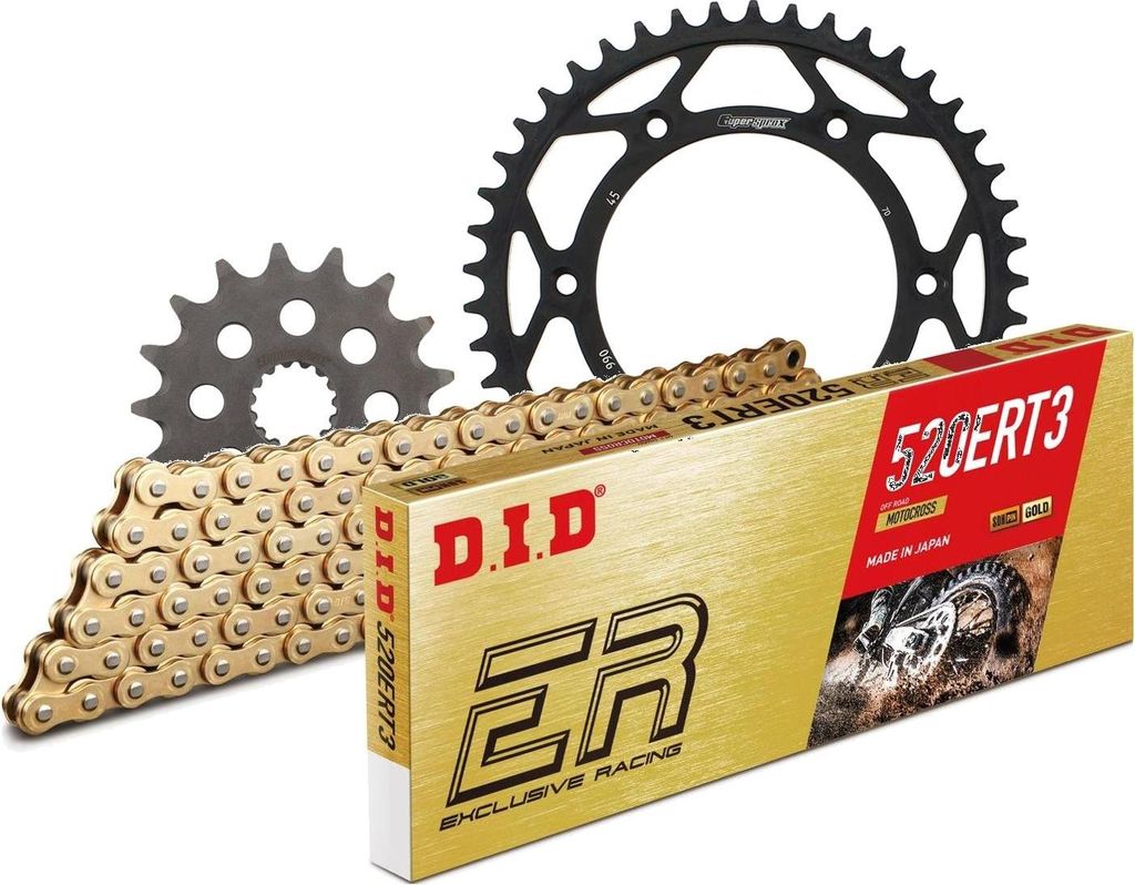 Kit Stahl passend für KTM EGS620 LC4-E Adventurer 97-98 17-45-118 DID520ERT2(G&G) Clip