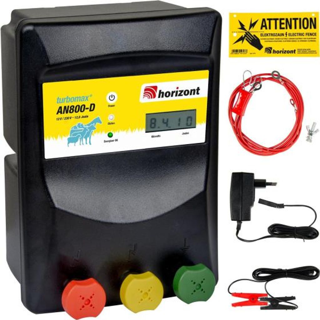 Horizont 12 V / 230 V WiFi-Weidezaungerät - turbomax AN800-D