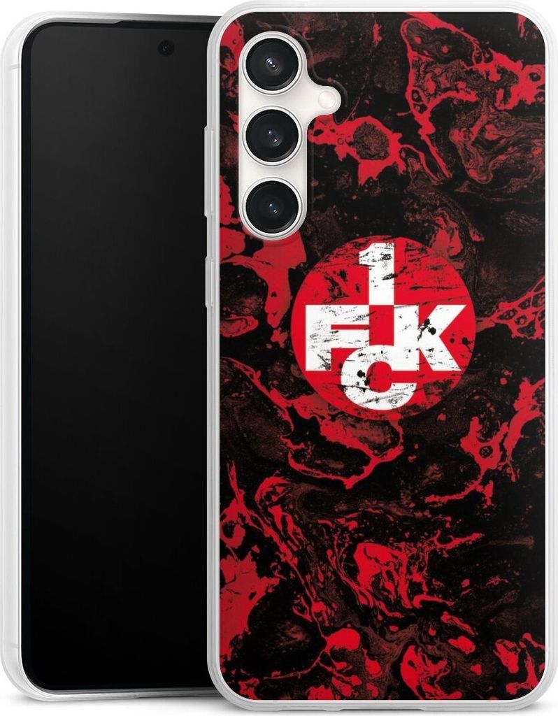 DeinDesign Slim Hülle für Samsung Galaxy S23 FE Silikon Case Ultra Dünn Handyhülle 1. FC Kaiserslautern 1. FCK Logo