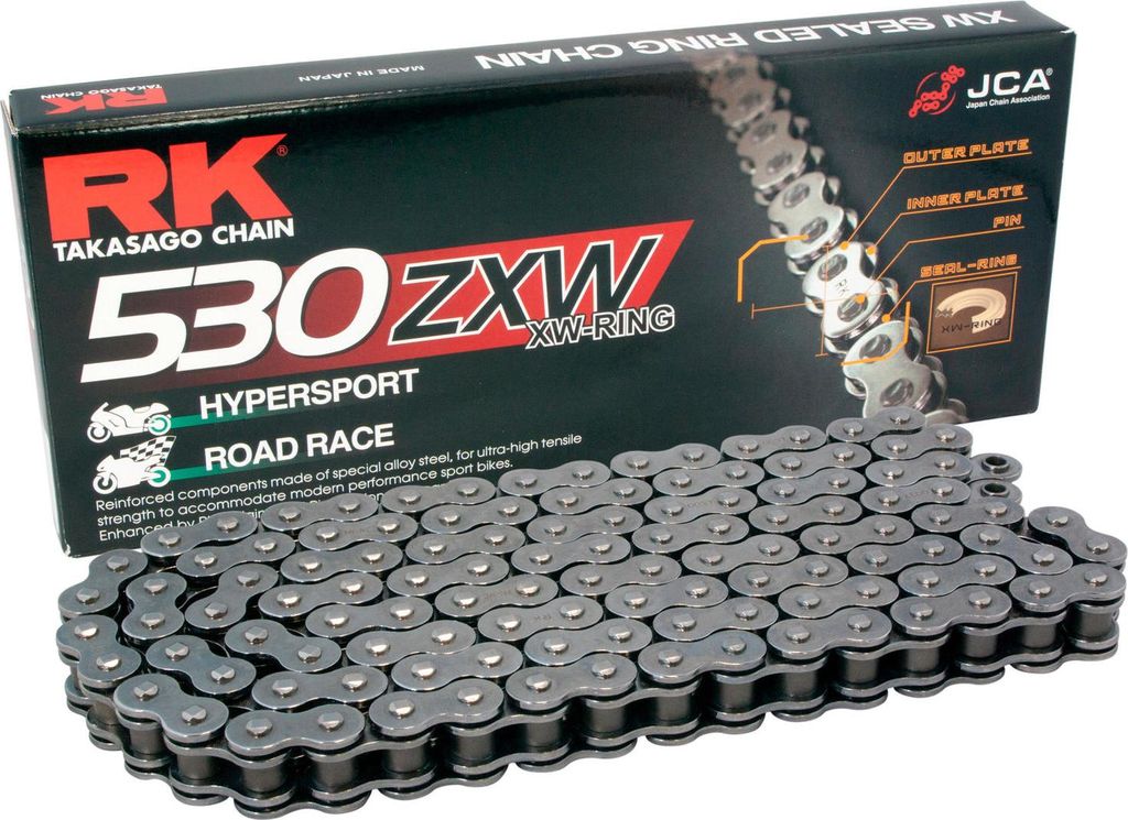 RK Kette "530ZXW" 5/8 x 3/8, XW-Ring Premium-Kette 114 Glieder, H