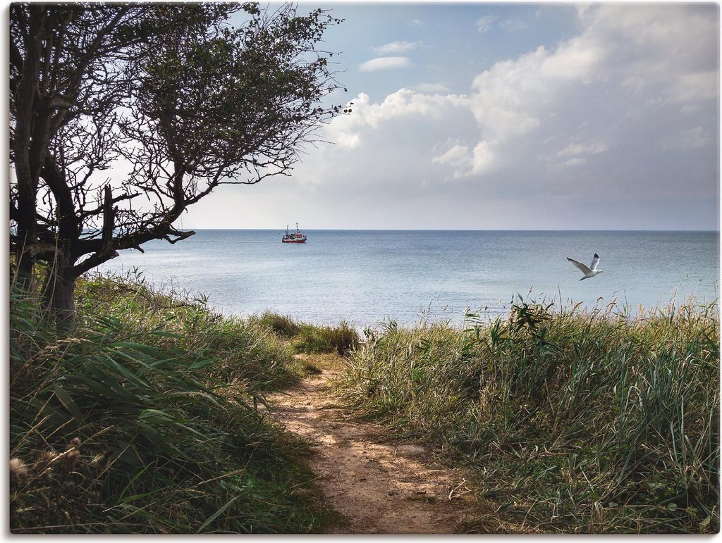 ARTland Leinwandbild Wege zum Meer.... Größe: 80x60 cm Produktbild 