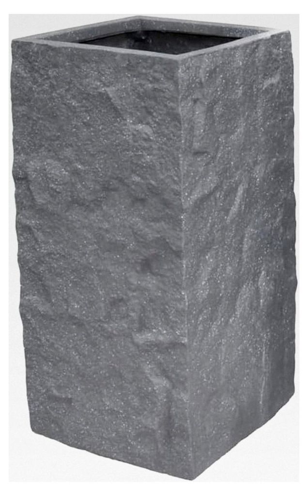 Pflanzgefäß The Rock Blumenkasten 28x57 cm in Steinoptik Grau