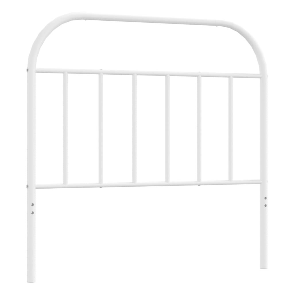 Ersatz-Kopfteil Metall Weiß 100 cm