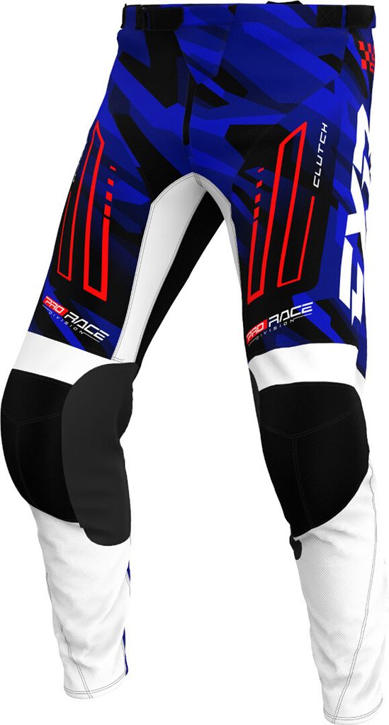 FXR Clutch 2025 Kinder Motocross Hose, blau/weiß/rot, 4