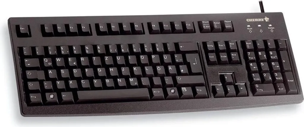 Clavier bureautique Cherry G83-6105 USB Noir pour saisie rapide Layout UK