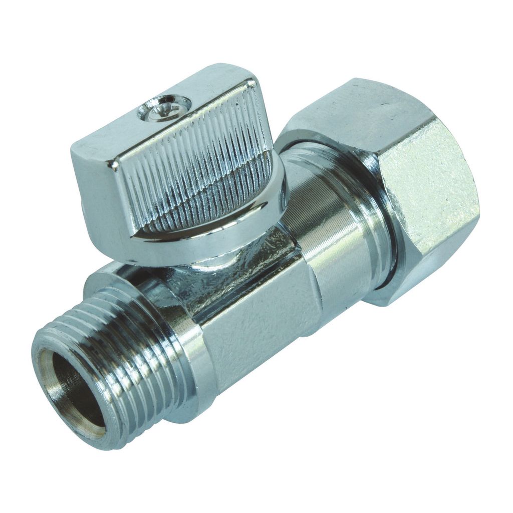 SOMATHERM FOR YOU – Mini-Kugelhahn, vernickelt, M12/17, doppelkonisch, Kupferrohr Ø 12 mm