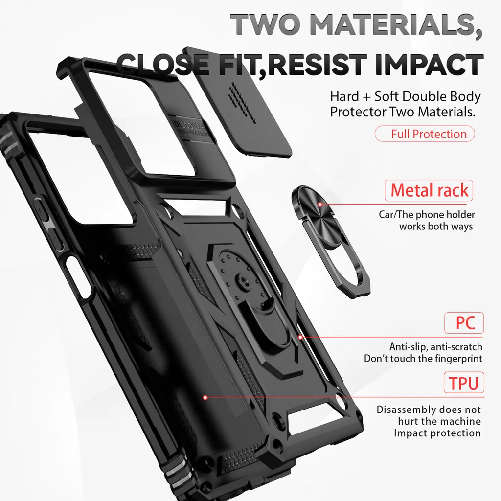 Cover Xiaomi Redmi Note 13 5G Anti-Urto a Prova di Bambino Nera - 4