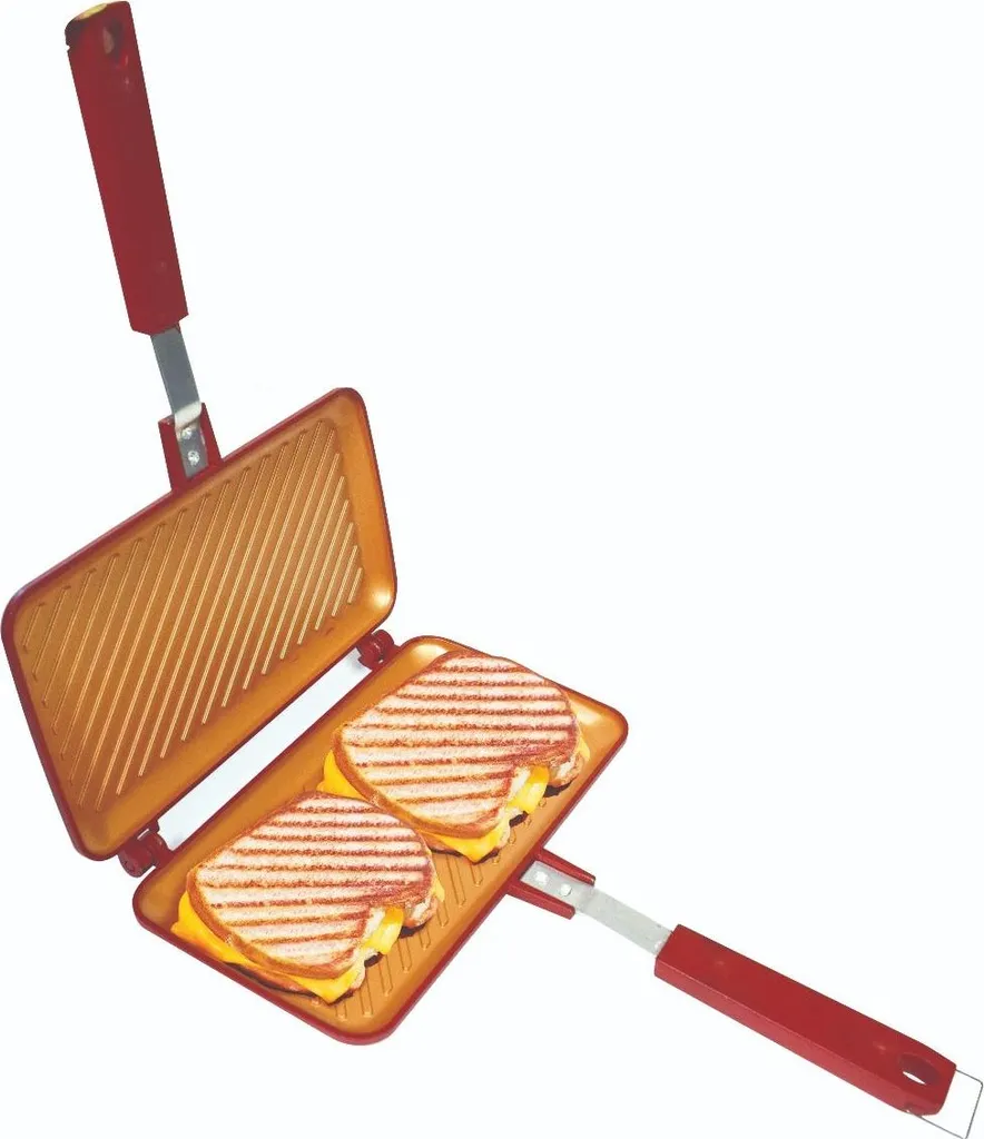 Doppia Padella per Sandwich e Toast - Compatibile Induzione