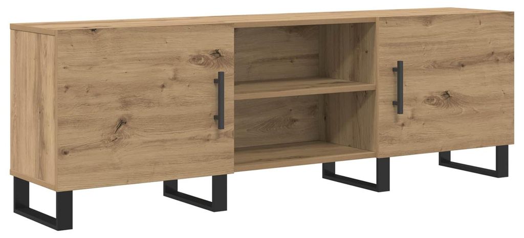 mobile TV vidaXL Rovere artigianale 150 x 30 x 50 cm Immagine del prodotto 
