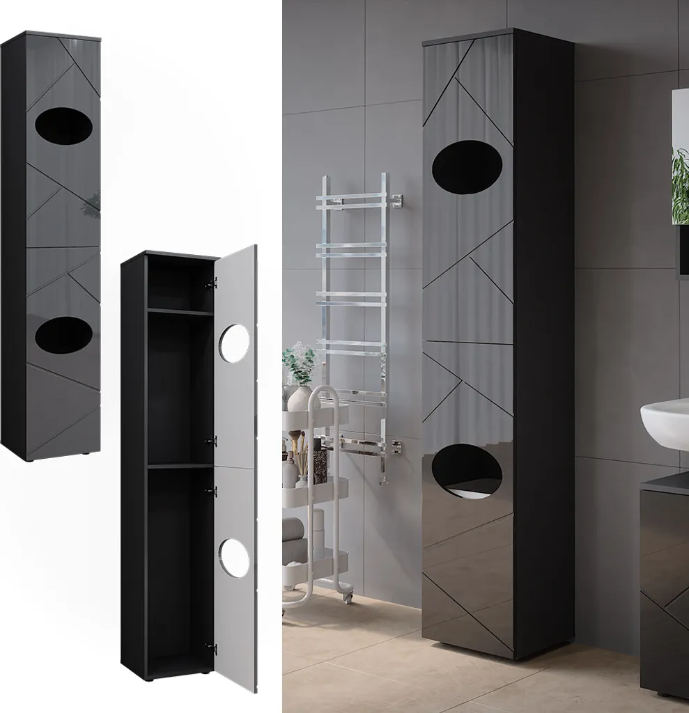 Analisi Tecnica Armadio Vicco Irma 37x192 cm | Antracite Lucido