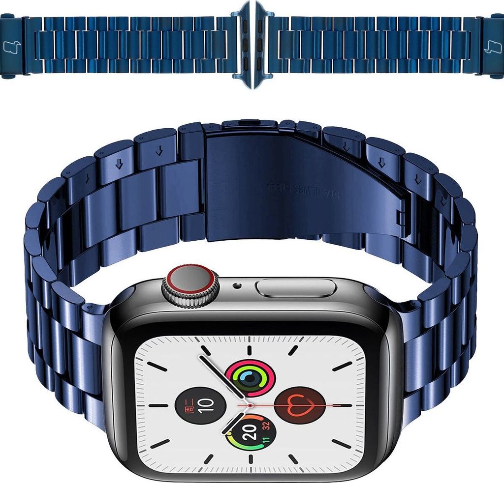 Bizon Strap Watch Aura Apple Watch 38/40/41mm blau