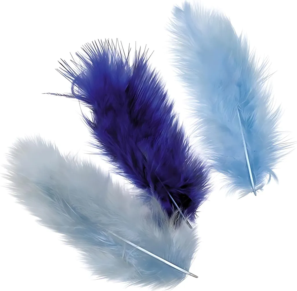 Plumes de Marabout Bleues 10cm : Finition Sans Défaut pour DIY