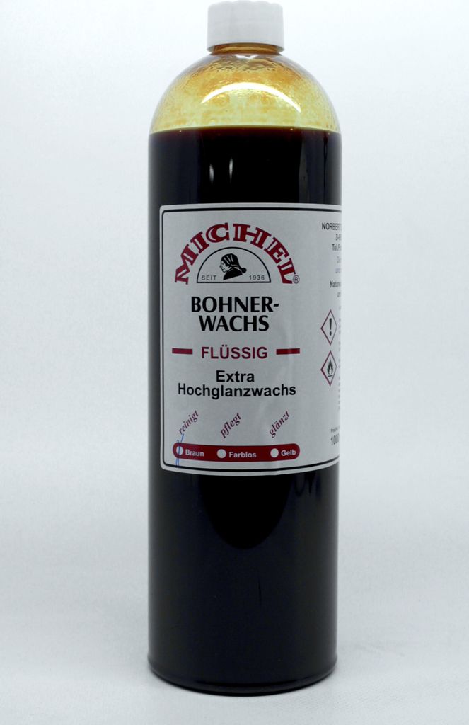 Michel Bohnerwachs Braun 1,0L Naturwachs reinigt, pflegt u. Produktbild
