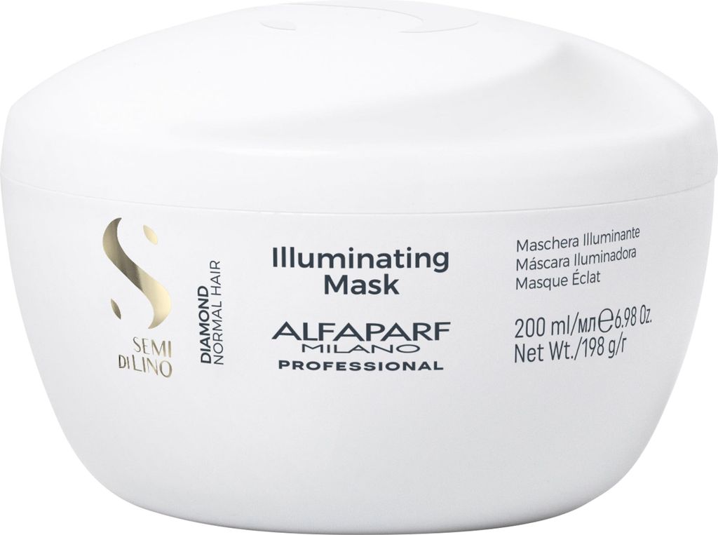 Alfaparf Milano Semi Di Lino Diamond Illuminating Mask pflegende Haarmaske für den Haarglanz 200 ml