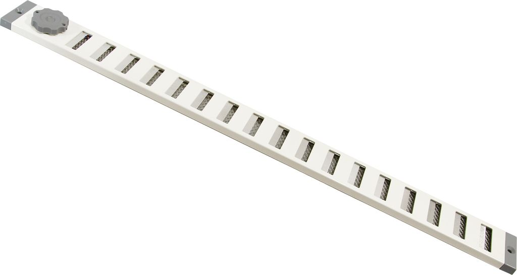 Lüftungsgitter LG 5004 SW Schiebegitter Alu Weiss 500 x 40 Produktbild 
