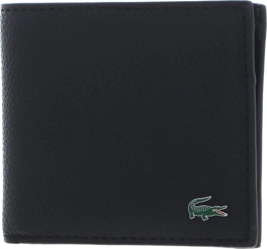 Petit Portefeuille Lacoste Noir pour Cartes et Billets - Smart Concept