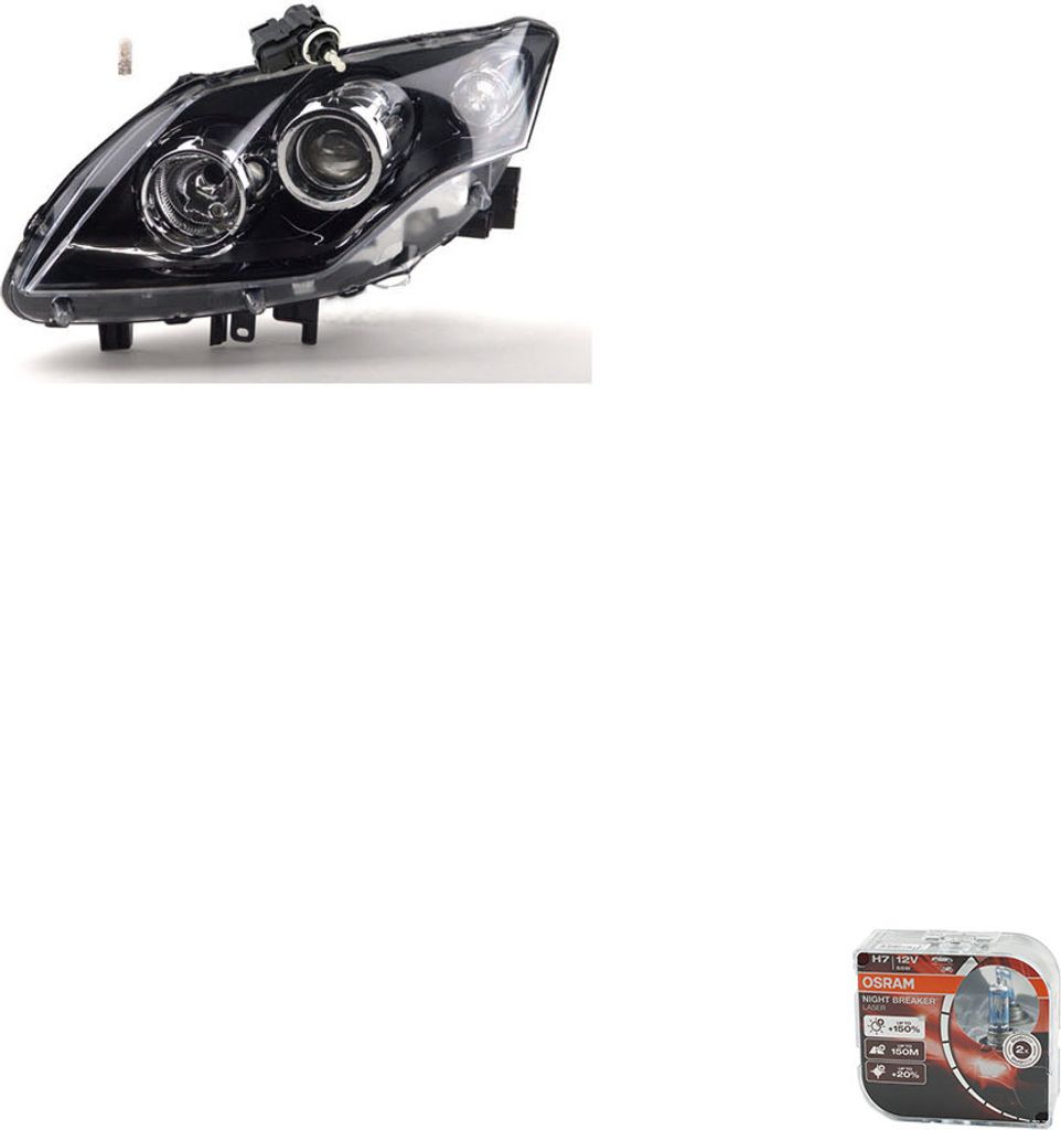 Johns, Scheinwerfer Osram Night Breaker Laser passend für Renault Laguna BT KT 07-10 Li 8200402521 4431359 1607972880 2605600Q0A 260564EA0A 415906...