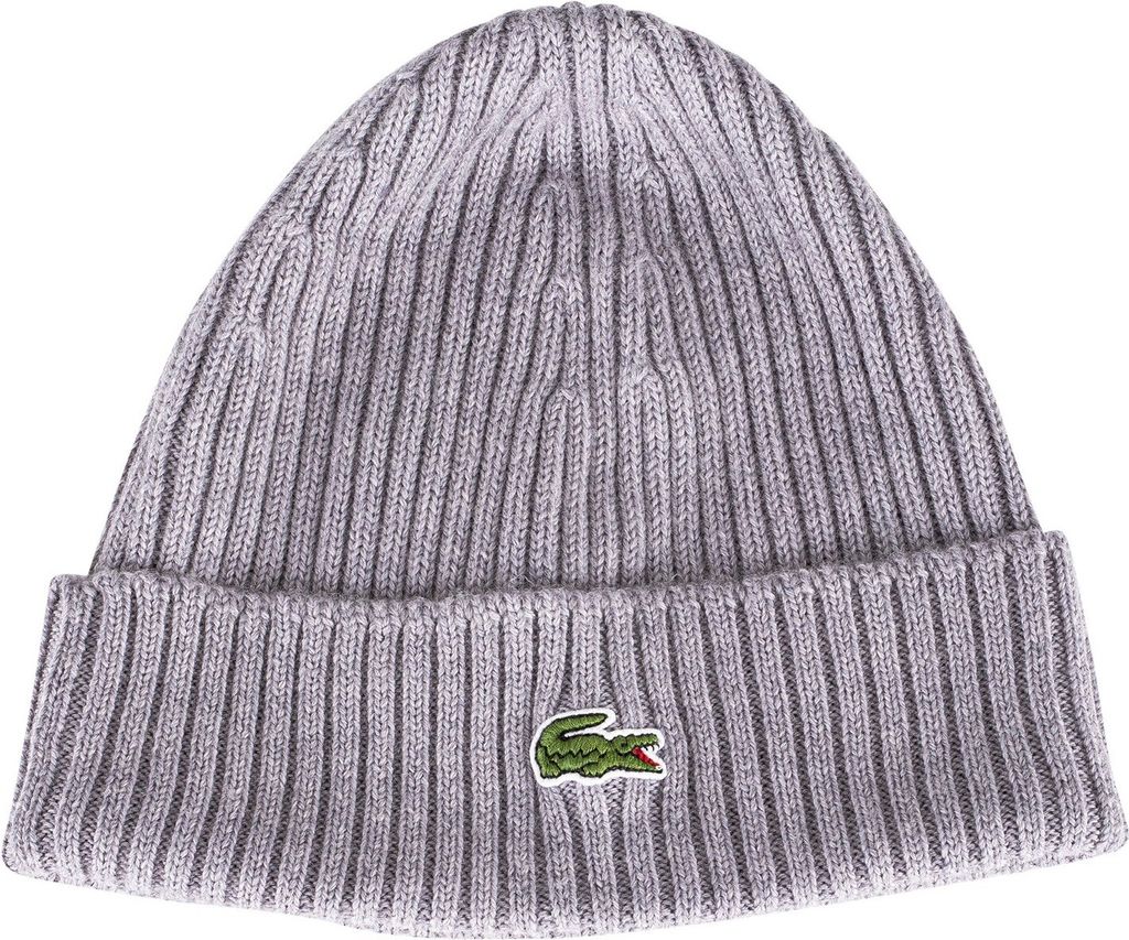 Lacoste Mütze aus Gerippter Wolle Uni Grau, Grösse:OSFA Produktbild 6