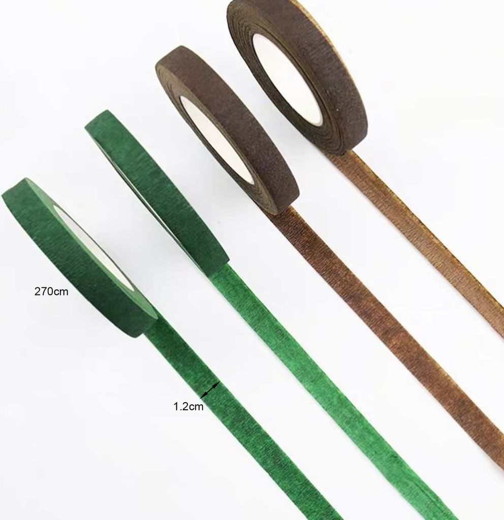 2 Rollen selbstklebende Blumenbänder, elastische DIY-Blumenklebstoffe, Stielwickelbänder für den Floristen zu Hause
