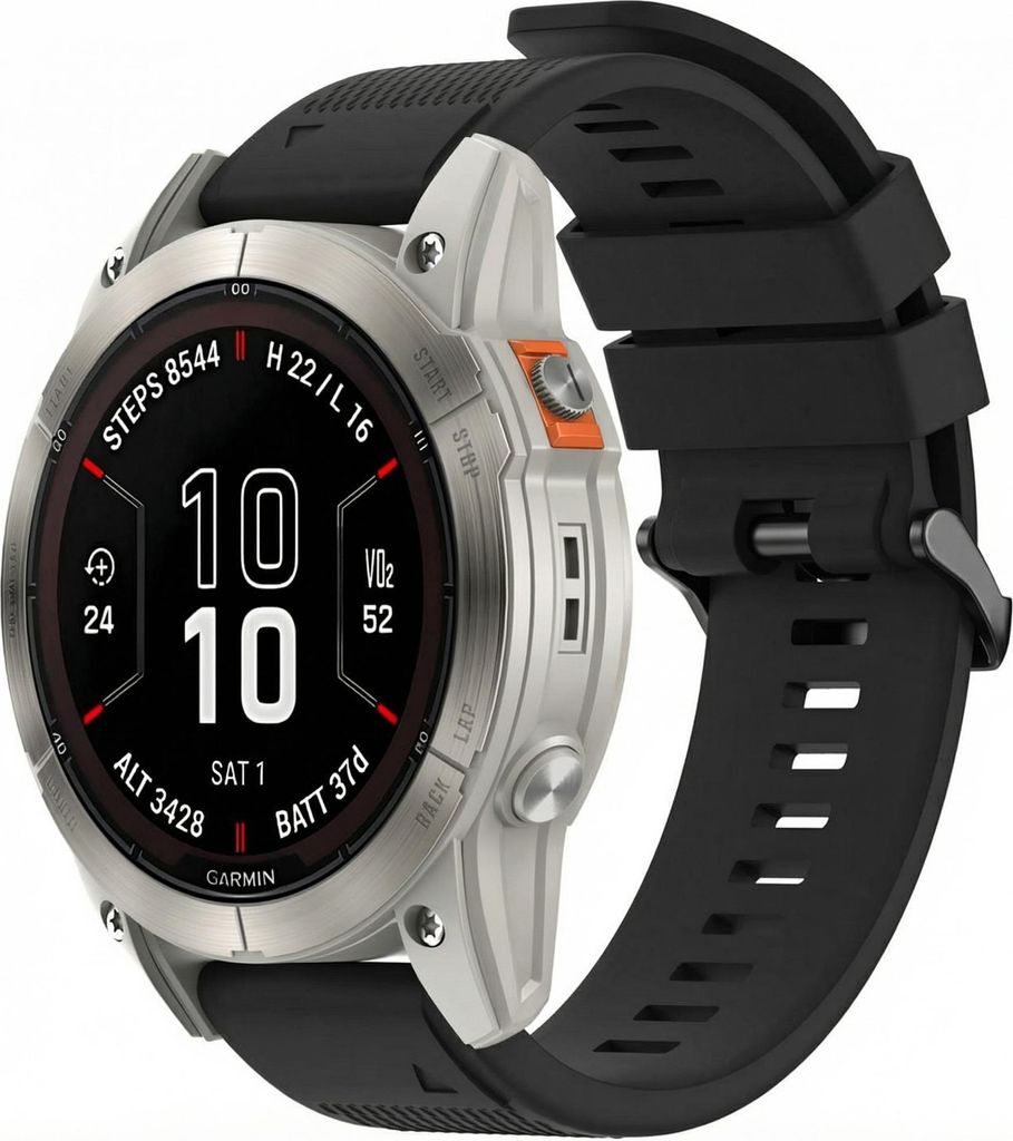 imoshion QuickFit Silikonarmband - Garmin 26 mm Anschluss - Schwarz