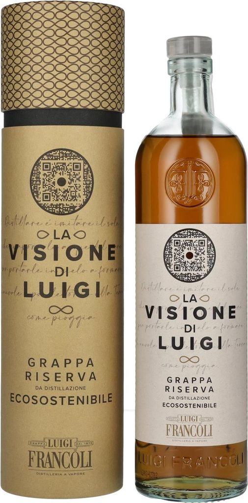 Luigi Francoli Grappa Riserva La Visione di Luigi 40% Vol. Produktbild 