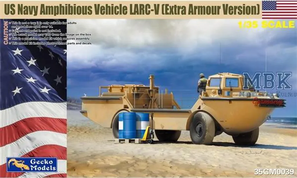 Construisez le LARC-V US Navy blindé Gecko Models 1/35 pour Diorama