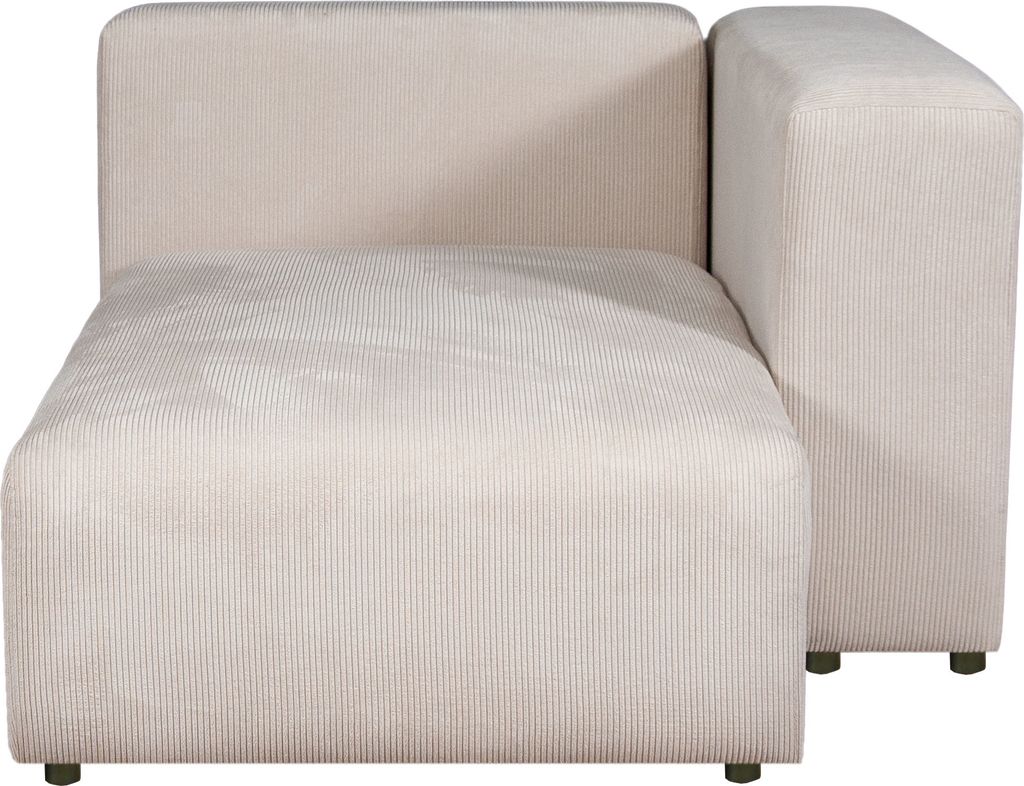 Sofa-Modul ‘Suldal’ Longchair mit Armlehne 153 x 109 x 68 cm Cord Beige