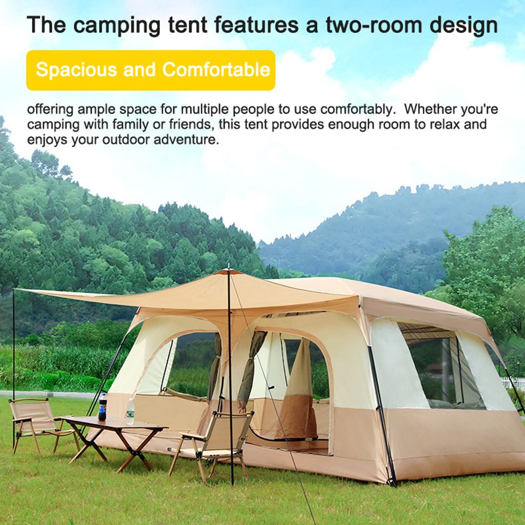 Reise-Campingzelt mit 2 Zimmern, grosses Produktbild 6