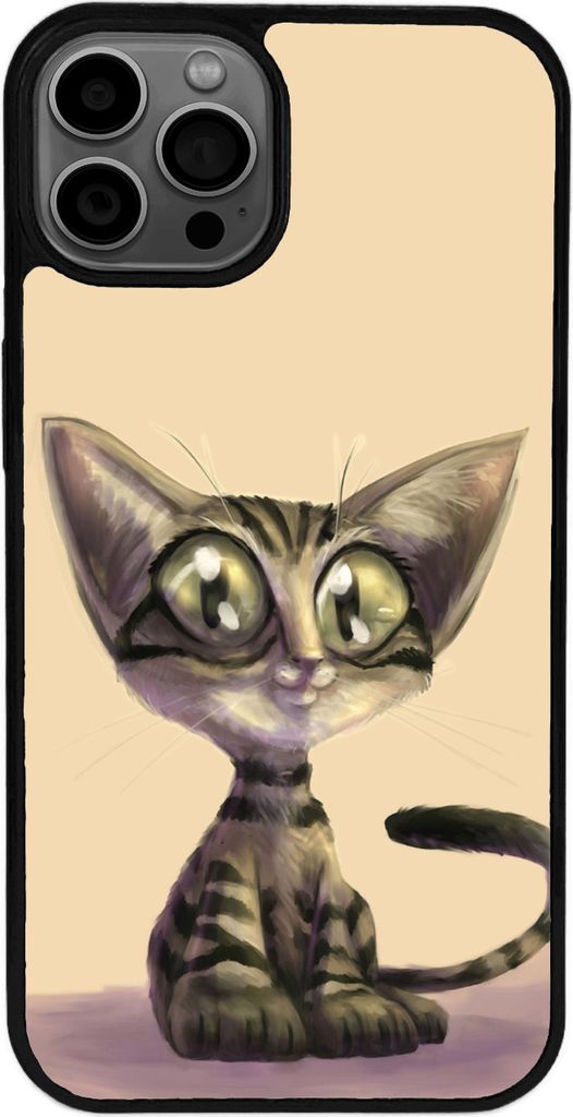 TPU Silikon Hülle für iPhone 16 Pro Max Handy Cover Case Schutzhülle Handyhülle Bumper MOTIV 86 Katze
