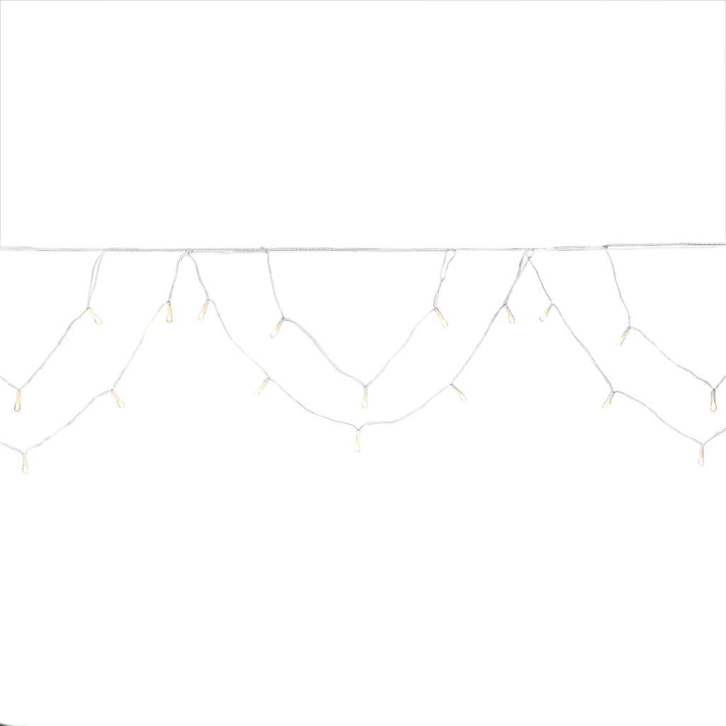 Guirlande Arc 200 Diodes Ambre avec Transformateur 24V et Câble Blanc