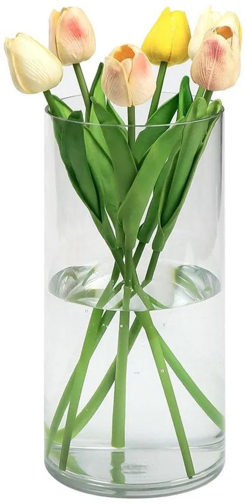 Vase décoratif incassable en acrylique 25 cm aspect verre haut de gamme