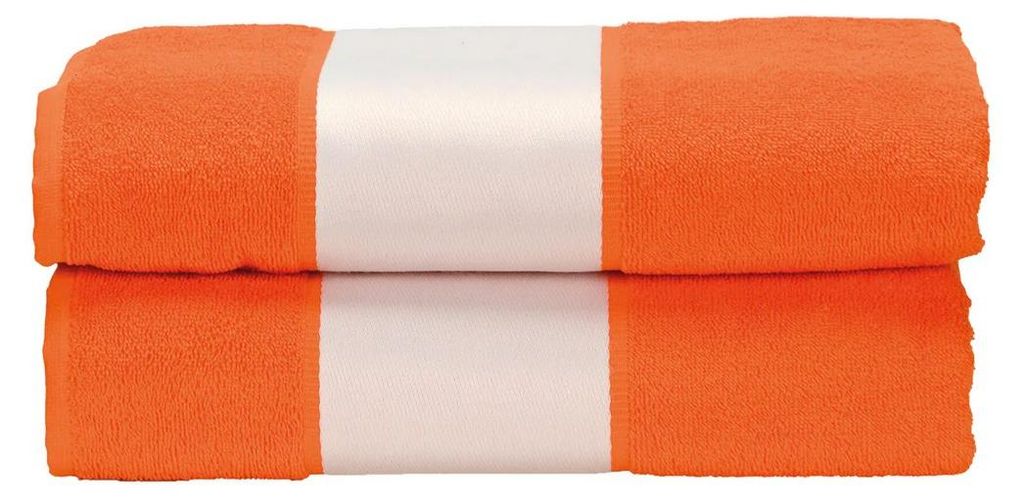 ARTG - Badetuch "Subli-Me" LT2253 (Einheitsgröße) (Leuchtend Orange)