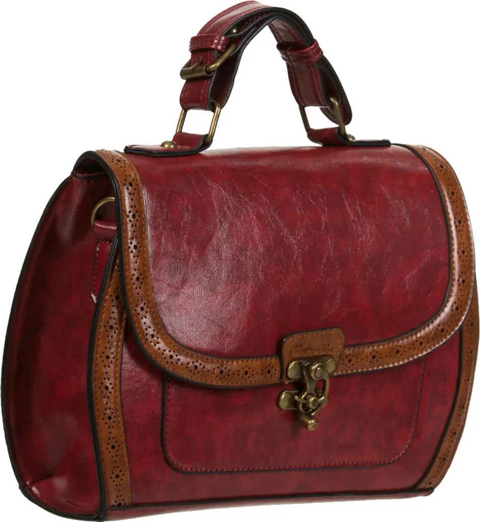 Sac à main Rouge Style Rockabilly - Accessoire Rétro Chic Dancing Days - 2