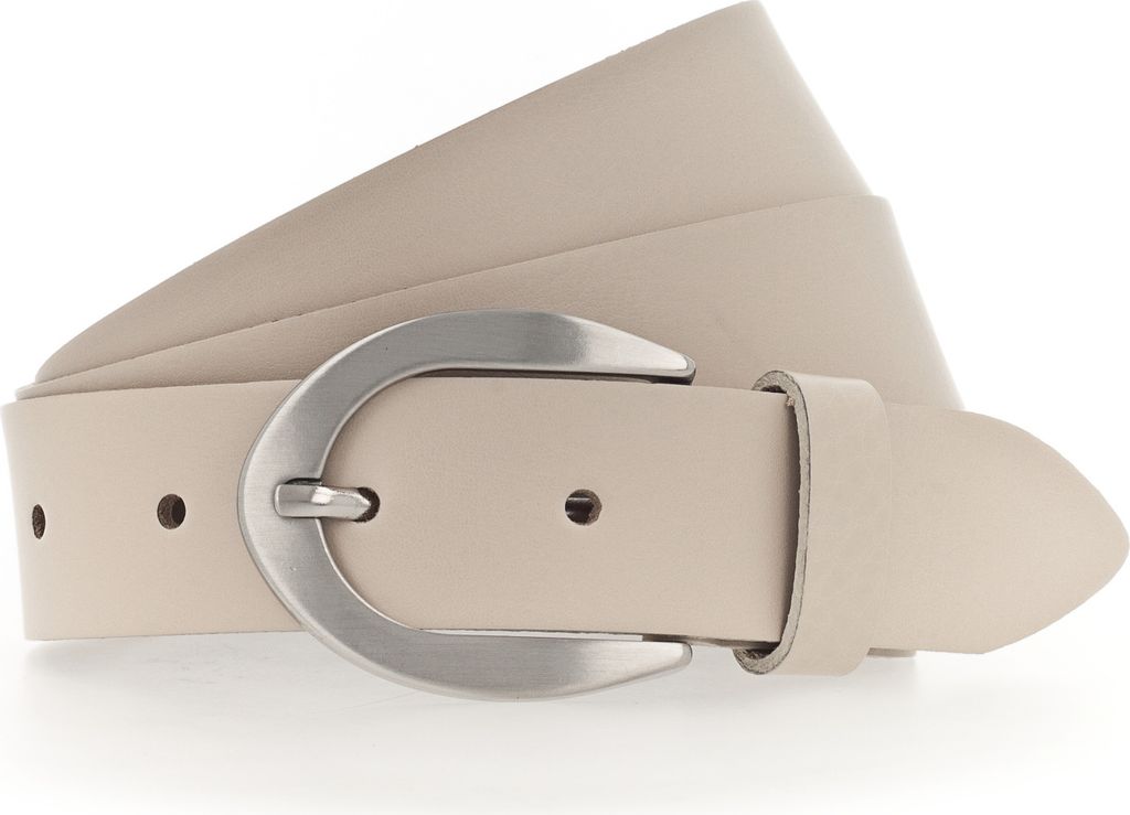 Vanzetti Leder Gürtel Neon Booster 30mm Full Leather Belt W95 Vanille beige