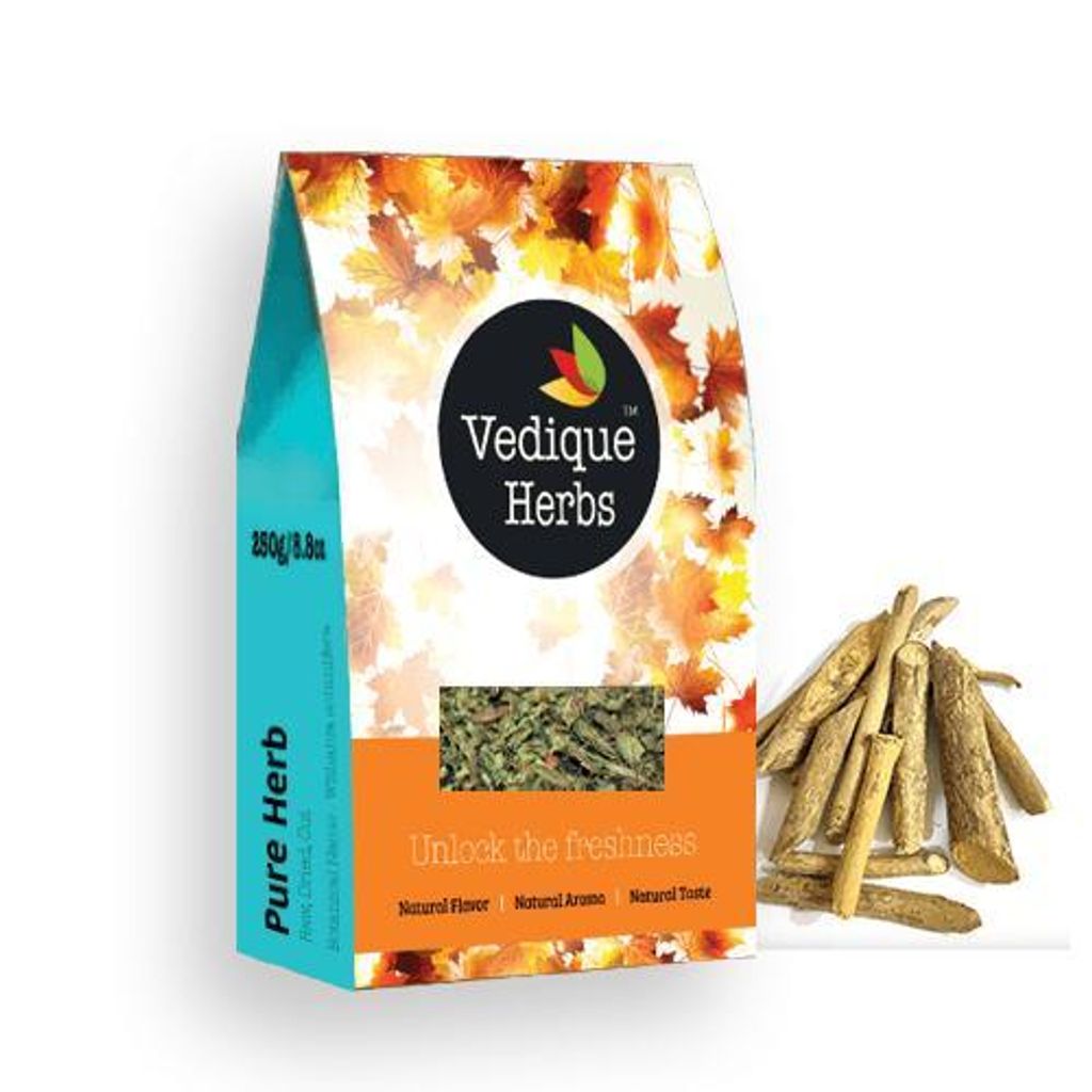 VEDIQUE HERBS Bharangi (Clerodendrum serratum) - 250g (8.8oz) | Roh, Rohstoff, Getrocknet | T-Schnitt |