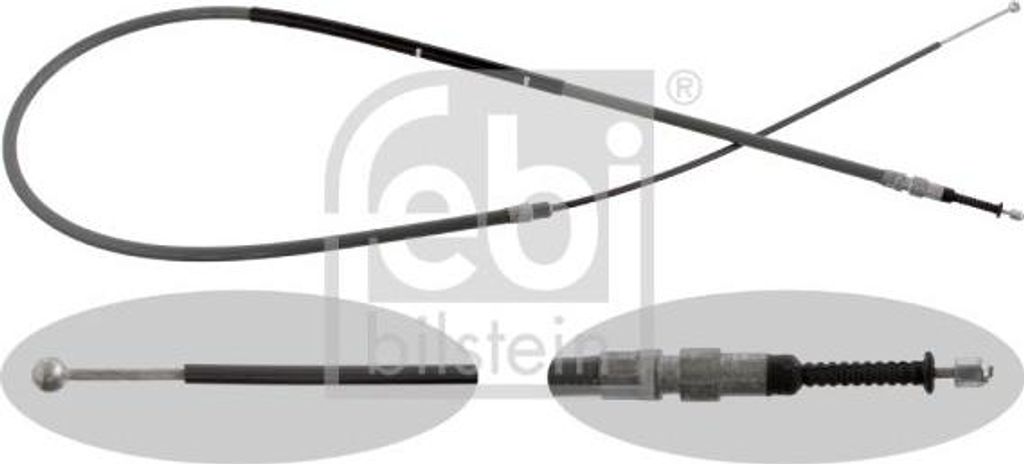 FEBI BILSTEIN 31147 Seilzug, Handbremse OE 34406761097 kompatibel mit 5er E60, 5er E61