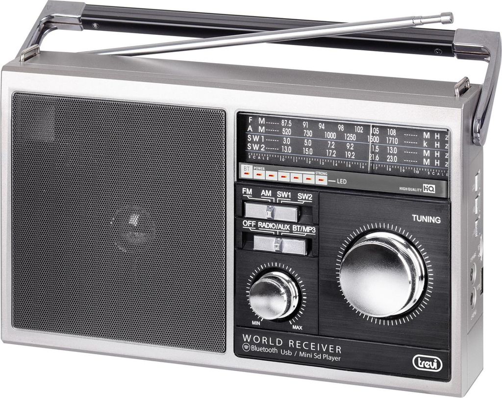 Trevi Radio portatile Multibanda USB Micro SD AUX-IN Immagine del prodotto 
