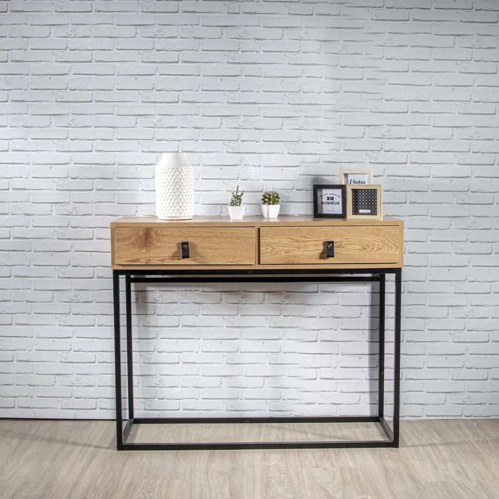 Holz und Metall Konsole Abbott Home Deco Factory