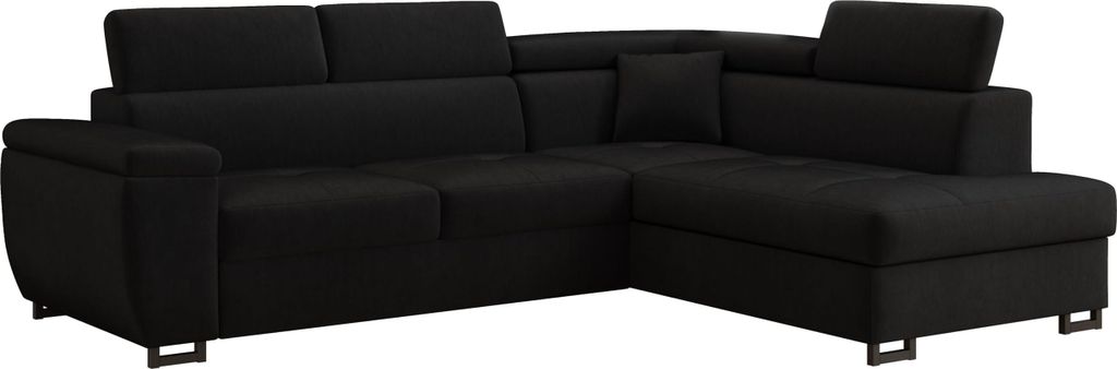 MÖBEL LUX Ecksofa NICOLE, L-Form Sofa mit Schlaffunktion, Produktbild 