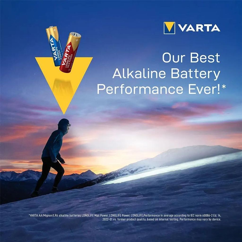 VARTA Alkaline Batterie Longlife Max Power Mignon (AA)