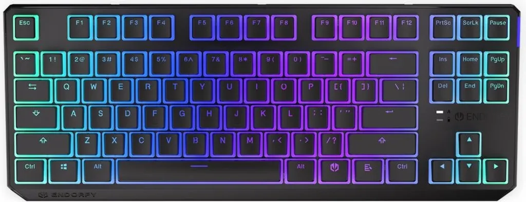 Clavier TKL RGB Red Pudding ENDORFY Switches Rouges et PBT Durable