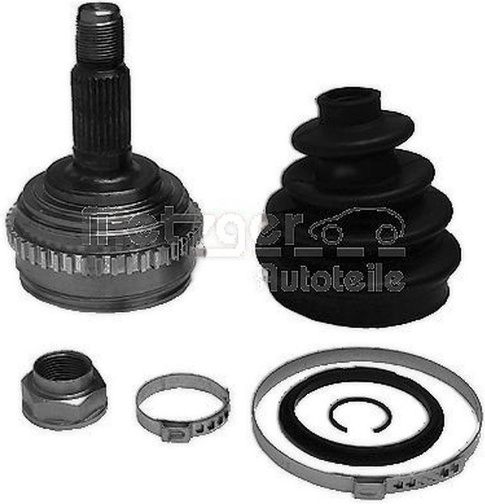 Gelenksatz Antriebswelle vorne rechts 133 mm Ø 55 mm METZGER für u.a. ROVER 45