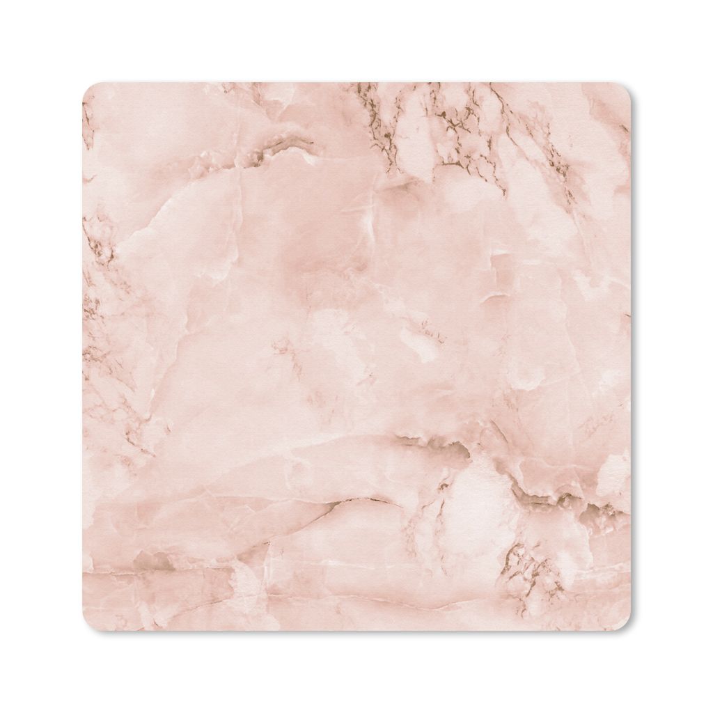 MuchoWow Mauspad Mousepad Roségold - Steine - Marmor - Textur 30x30 cm - Mousepads - Maus Mat - Pad - Mausunterlage - Gaming