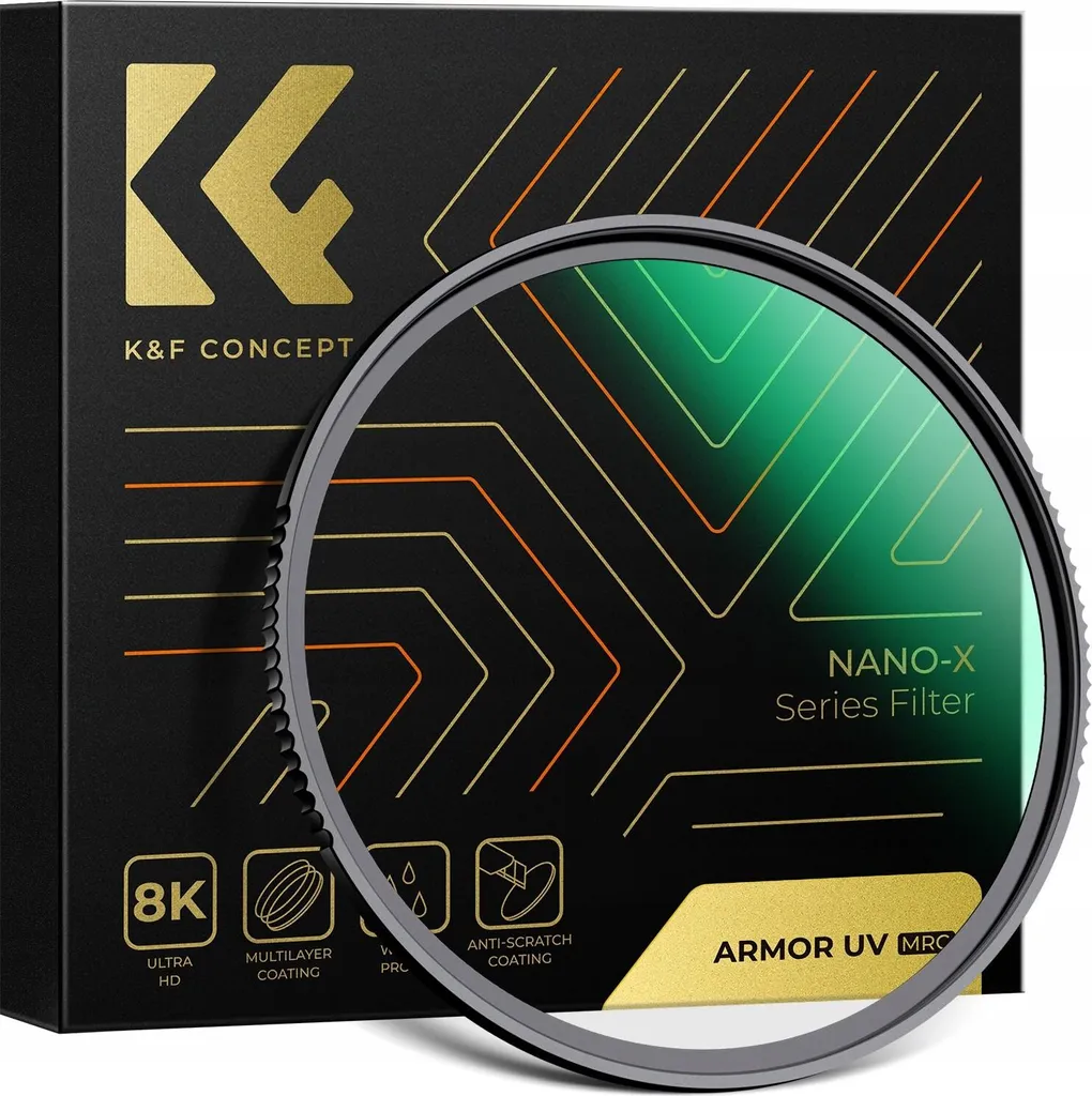 Filtro 62mm K&F Armor UV NANO-X | Protezione Vetro Ottico HD