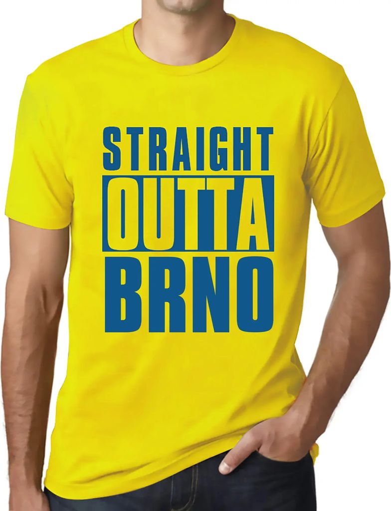 Herren Grafik T-Shirt Direkt aus Brünn – Straight Outta Brno – Öko-Verantwortlich Vintage Jahrgang Kurzarm Lustige Druck Geburtstag Geschenk ...