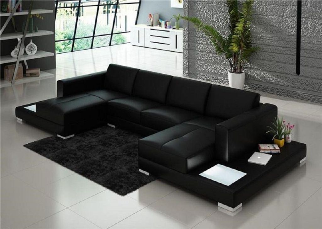 Wohnzimmer Ecksofa Leder Sofa Polster