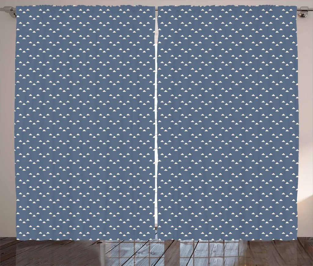 Tenda Abakuhaus Geometrica Rustica 280x175 cm Blu Notte e Bianco