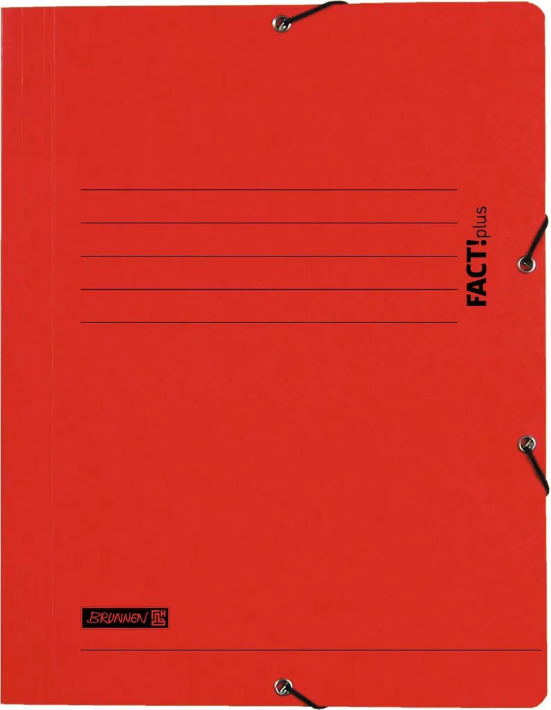 Brunnen Sammelmappe A4 Rouge - Pochette Rigide 102015420 en Carton